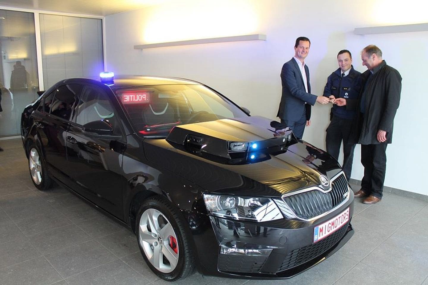Černá Škoda Octavia RS ve službách Belgické policie