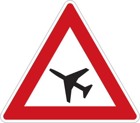 Dopravní značka Letadla
