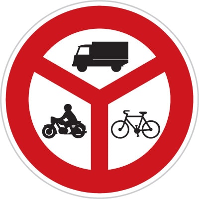 Dopravní značka Zákaz vjezdu vyznačených vozidel