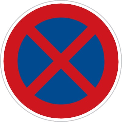 Dopravní značka Zákaz zastavení
