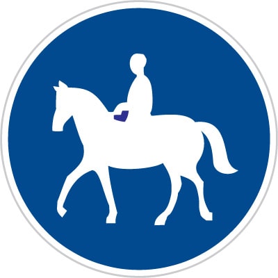 Dopravní značka Stezka pro jezdce na zvířeti