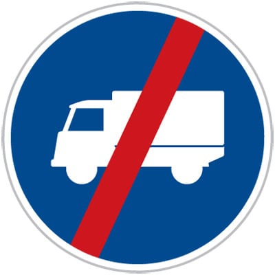 Dopravní značka Konec přikázaného jízdního pruhu