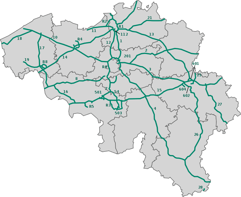 Dálniční síť Belgie