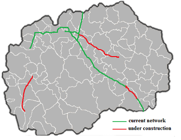 Dálniční síť Makedonie