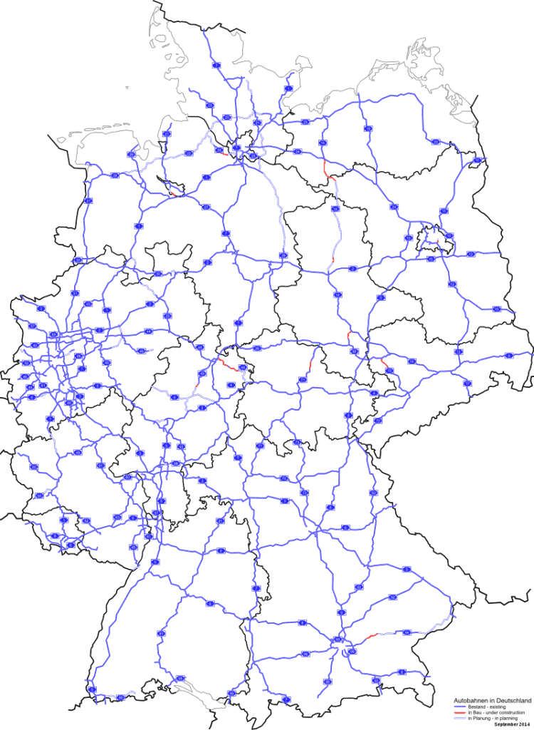Dálniční síť Německo