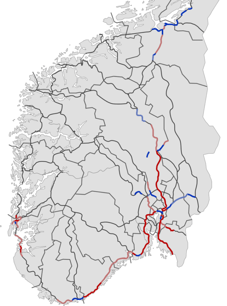 Dálniční síť Norsko