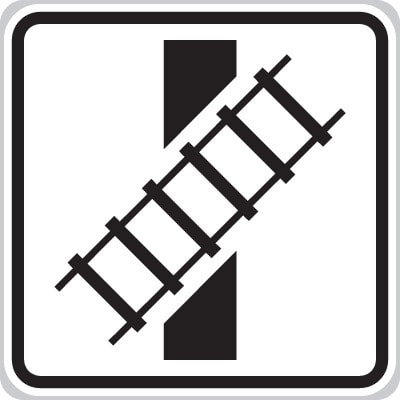 Dopravní značka Tvar křížení pozemní komunikace s dráhou