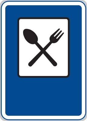 Dopravní značka Restaurace