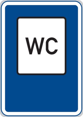 Dopravní značka WC