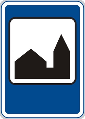 Dopravní značka Silniční kaple