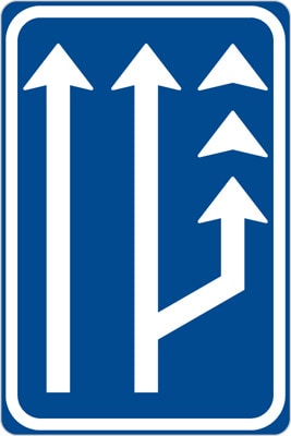 Dopravní značka Jízdní pruh pro pomalá vozidla