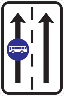 Dopravní značka Vyhrazený jízdní pruh