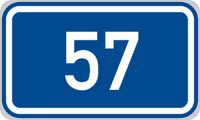 Dopravní značka Číslo silnice