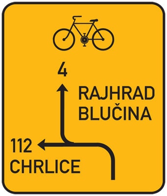 Dopravní značka Návěst před křižovatkou pro cyklisty