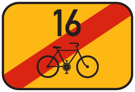 Dopravní značka Konec cyklistické trasy