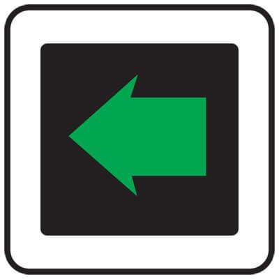 Dopravní značka Signál pro opuštění křižovatky