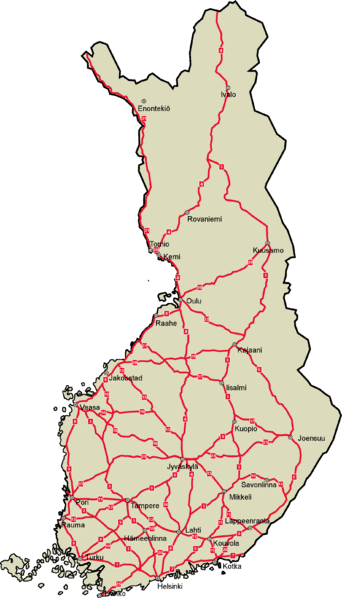 Silnice ve Finsku