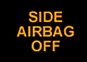 Kontrolka deaktivovaný airbag 