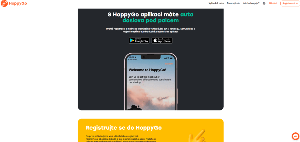 HoppyGo aplikace