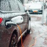 elektromobil v zimě