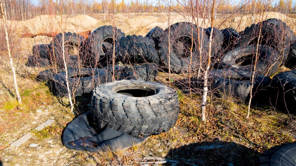 staré pneumatiky