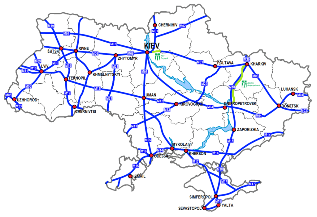 Dálniční síť Ukrajina