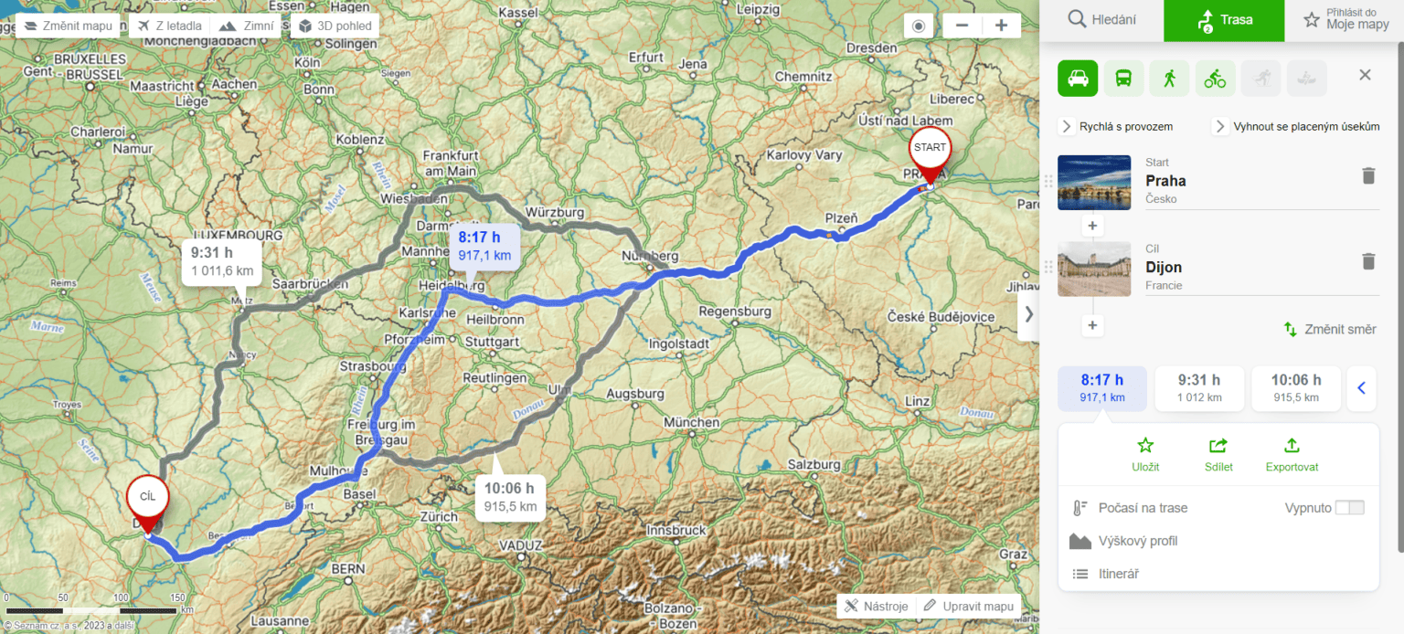 Nejlepší plánovač trasy: Vyhledejte si nejlepší možnou cestu - Autotrip.cz