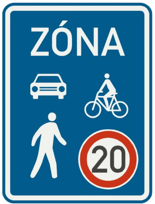 Dopravní značka IZ 10a „Sdílená zóna“