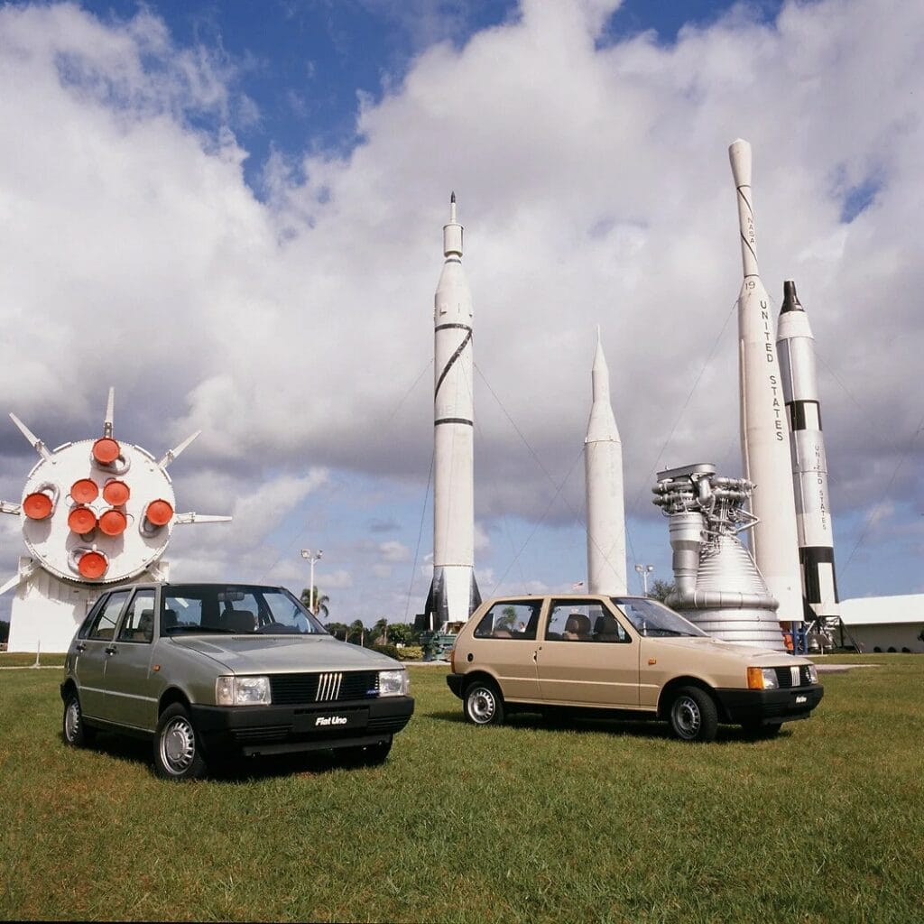 Fiat Uno na mysu Canaveral na Floridě
