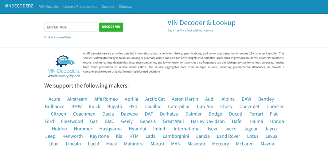 Jak zjistit a zkontrolovat výbavu vozu dle VIN kódu? - Vin Decoder ...