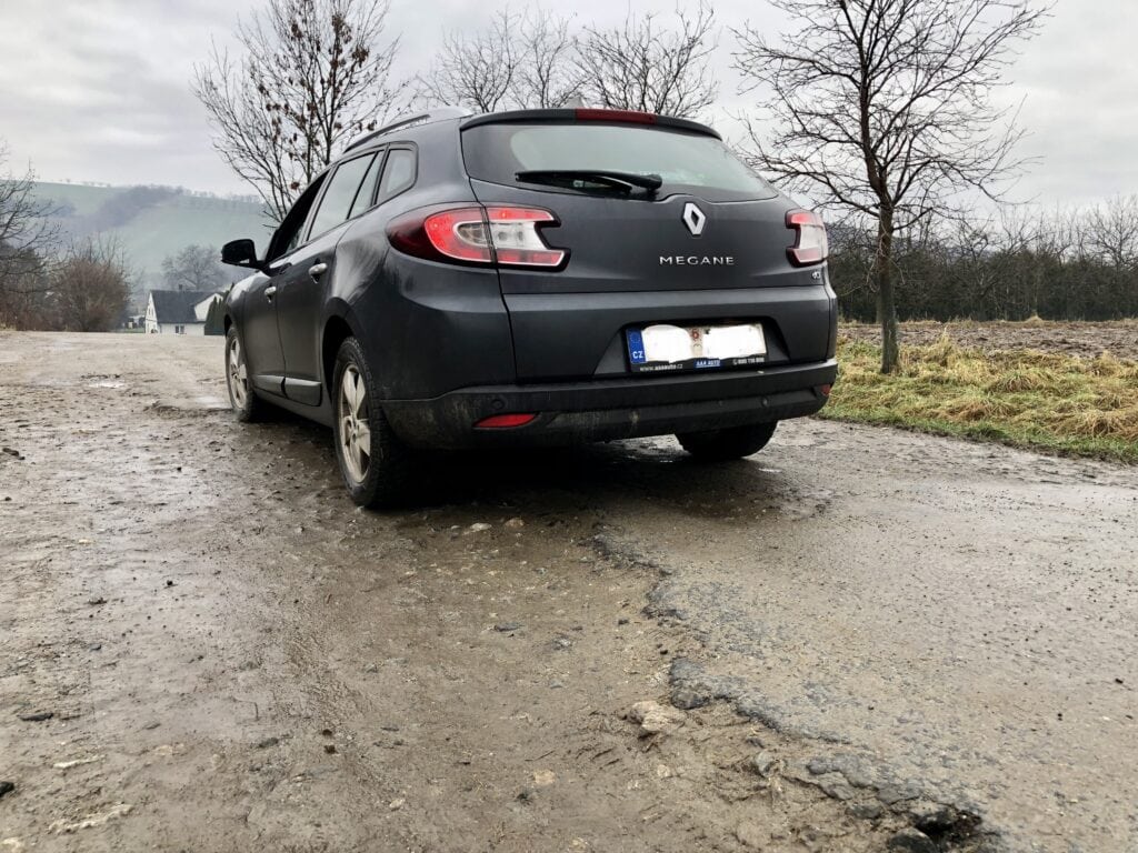 renault megane 3. generace ze zadu